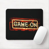 Spiel auf Neon Sign Sport Gaming Gamer Mousepad (Mit Mouse)