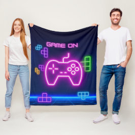 Spiel auf Neon Video Gamer Fleecedecke