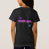 Spiel auf neonrosa und grüne Videospielerin T - Sh T-Shirt (Rückseite)