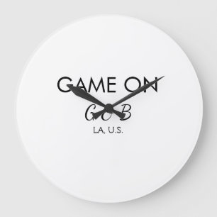 Spiel auf Paarname Hochzeitsfeier Ort Stadt g Große Wanduhr