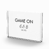 Spiel auf Pärchen Namen Hochzeitsfeier Platz Stadt Fotoblock (Rechts)