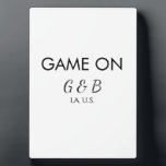 Spiel auf Pärchen Namen Hochzeitsfeier Platz Stadt Fotoplatte<br><div class="desc">Gestaltung</div>