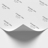 Spiel auf Pärchen Namen Hochzeitsfeier Platz Stadt Geschenkpapier (Ecke)