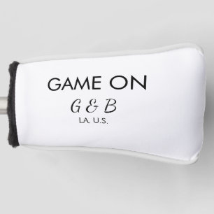Spiel auf Pärchen Namen Hochzeitsfeier Platz Stadt Golf Headcover