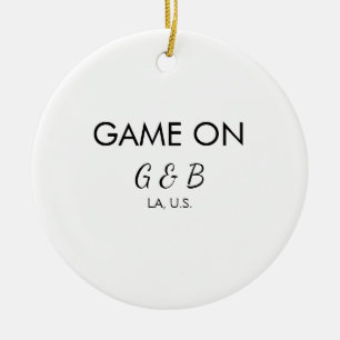 Spiel auf Pärchen Namen Hochzeitsfeier Platz Stadt Keramik Ornament