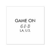 Spiel auf Pärchen Namen Hochzeitsfeier Platz Stadt Permastempel (Design)