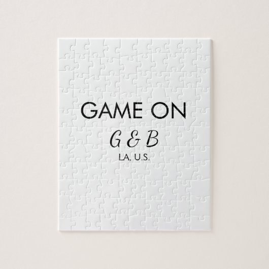 Spiel auf Pärchen Namen Hochzeitsfeier Platz Stadt Puzzle (Vertikal)