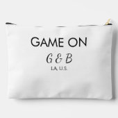 Spiel auf Pärchen Namen Hochzeitsfeier Platz Stadt Zubehörtasche (Rückseite)