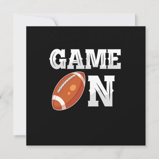 Spiel auf Rugby Player American Football Rugby Bal Einladung (Vorderseite)
