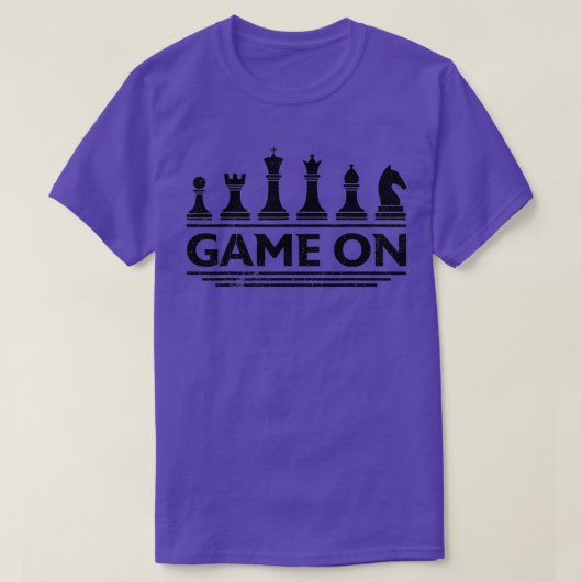 Spiel auf Schach Stücke Funny Board Spiel Themed G T-Shirt (Design vorne)