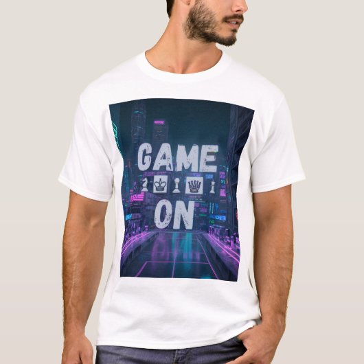 Spiel auf Schach T-Shirt (Vorderseite)
