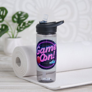 Spiel auf Wasserflasche Retro Neon Basketbal Trinkflasche