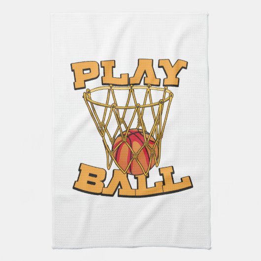 Spiel Ball Basketball. Geschirrtuch (Vertikal)