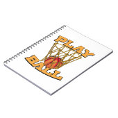 Spiel Ball Basketball. Notizblock (Linke Seite)