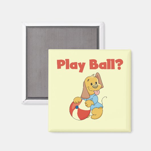 Spiel-Ball-T-Shirts und Geschenke Magnet (Vorderseite/Rückseite)