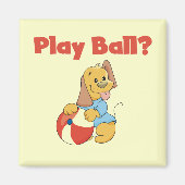 Spiel-Ball-T-Shirts und Geschenke Magnet (Vorne)