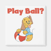 Spiel-Ball-T-Shirts und Geschenke Magnet (Vorne)