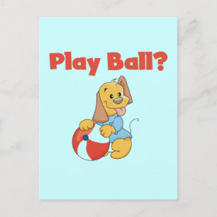 Spiel-Ball-T-Shirts und Geschenke Postkarte
