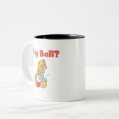 Spiel-Ball-T-Shirts und Geschenke Zweifarbige Tasse (Vorderseite Links)