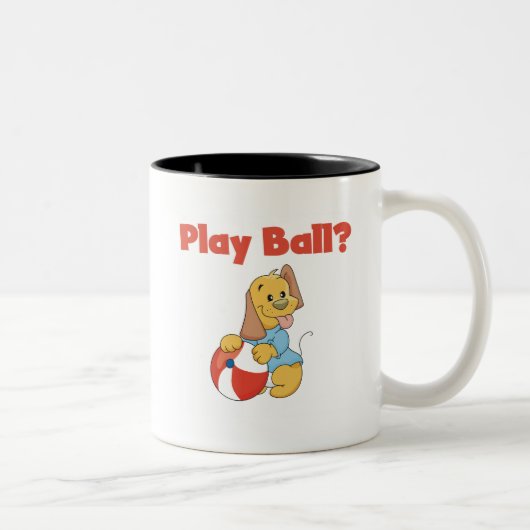 Spiel-Ball-T-Shirts und Geschenke Zweifarbige Tasse (Rechts)