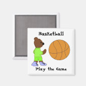 Spiel, Basketball Magnet (Vorderseite/Rückseite)