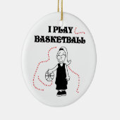 Spiel-Basketball-T - Shirts und Geschenke des Keramik Ornament (Rechts)