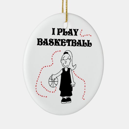 Spiel-Basketball-T - Shirts und Geschenke des Keramik Ornament (Rechts)
