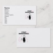 Spiel-Basketball-T - Shirts und Geschenke des Visitenkarte (Vorne/Hinten)