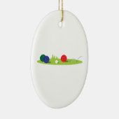 Spiel Bocce Keramik Ornament (Rechts)