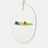 Spiel Bocce Keramik Ornament (Links)
