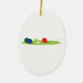 Spiel Bocce Keramik Ornament (Vorne)