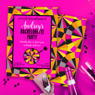 Spiel Darts Bachelorette Theme Party Einladung