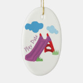 Spiel-Datum Keramikornament (Rechts)