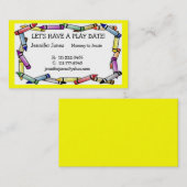 Spiel-Datums-Telefonkarte Telefonnummerkarte (Vorne/Hinten)