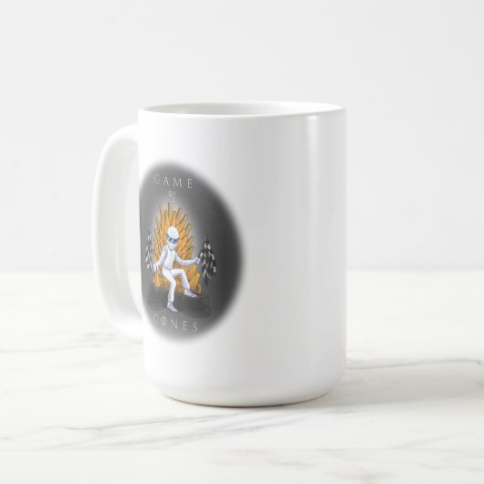 Spiel der Kegel-Tasse Kaffeetasse (Vorderseite Links)