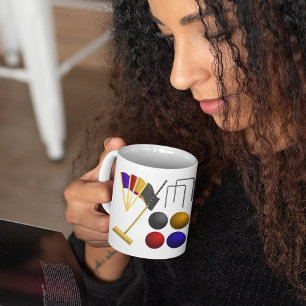 Spiel der Krokett-Tasse Kaffeetasse
