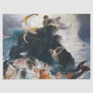 Spiel der Nereiden, 1886 von Arnold Bocklin Seidenpapier