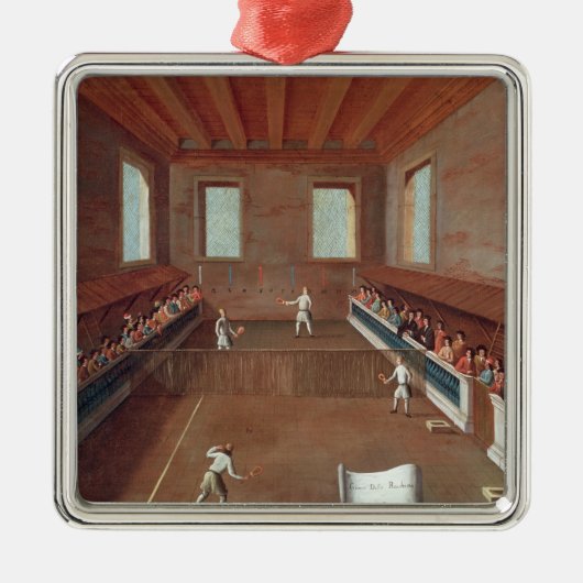 Spiel der Schläger Ornament Aus Metall (Vorne)
