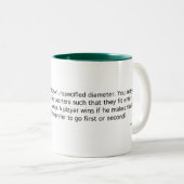 Spiel der Viertel Zweifarbige Tasse (VorderseiteRechts)