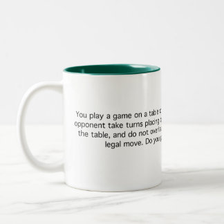 Spiel der Viertel Zweifarbige Tasse