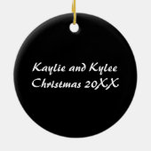 Spiel der Zwillings-Verzierung Keramikornament (Hinten)