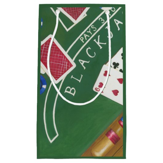 Spiel des Blackjacks mit Chips von Chariklia Zarri Kleine Geschenktüte (Vorderseite)