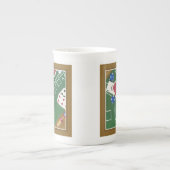 Spiel des Blackjacks mit Chips von Chariklia Zarri Porzellantasse (Vorderseite)