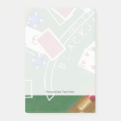 Spiel des Blackjacks mit Chips von Chariklia Zarri Post-it Klebezettel (Vorderseite)