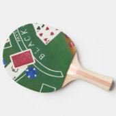 Spiel des Blackjacks mit Chips von Chariklia Zarri Tischtennis Schläger (Seitenansicht)