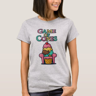 Spiel des Cones - Funny Ice Cream Pun Fashion T-Shirt