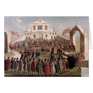 Spiel des Fußballs bei Sant'Alvise, Venedig
