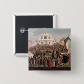 Spiel des Fußballs bei Sant'Alvise, Venedig Button (Vorne & Hinten)