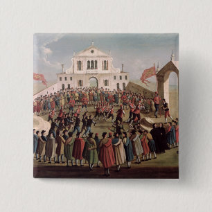 Spiel des Fußballs bei Sant'Alvise, Venedig Button