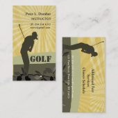 Spiel des Golfs im Visitenkarte (Vorne/Hinten)